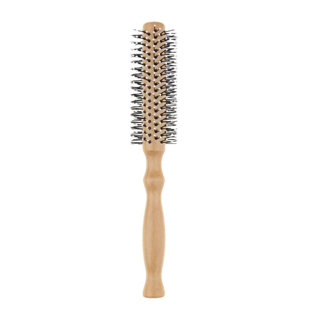 3x Wood  Brush Round Hair Comb Wavy Curly Styling Care Curling Brush