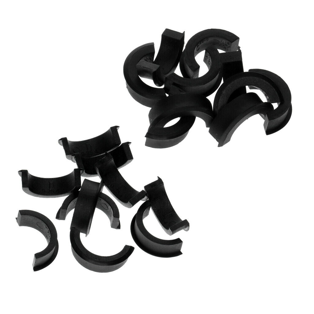 10 Pairs Bike Plastic Handlebar Spacer Two Size, Black