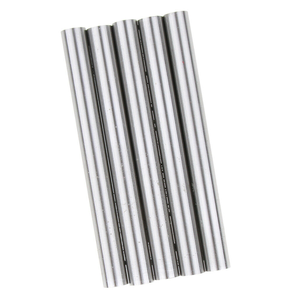 5X 10mm Dia 100mm Length HSS Round Shaft Rod Bar Lathe Tools Gray