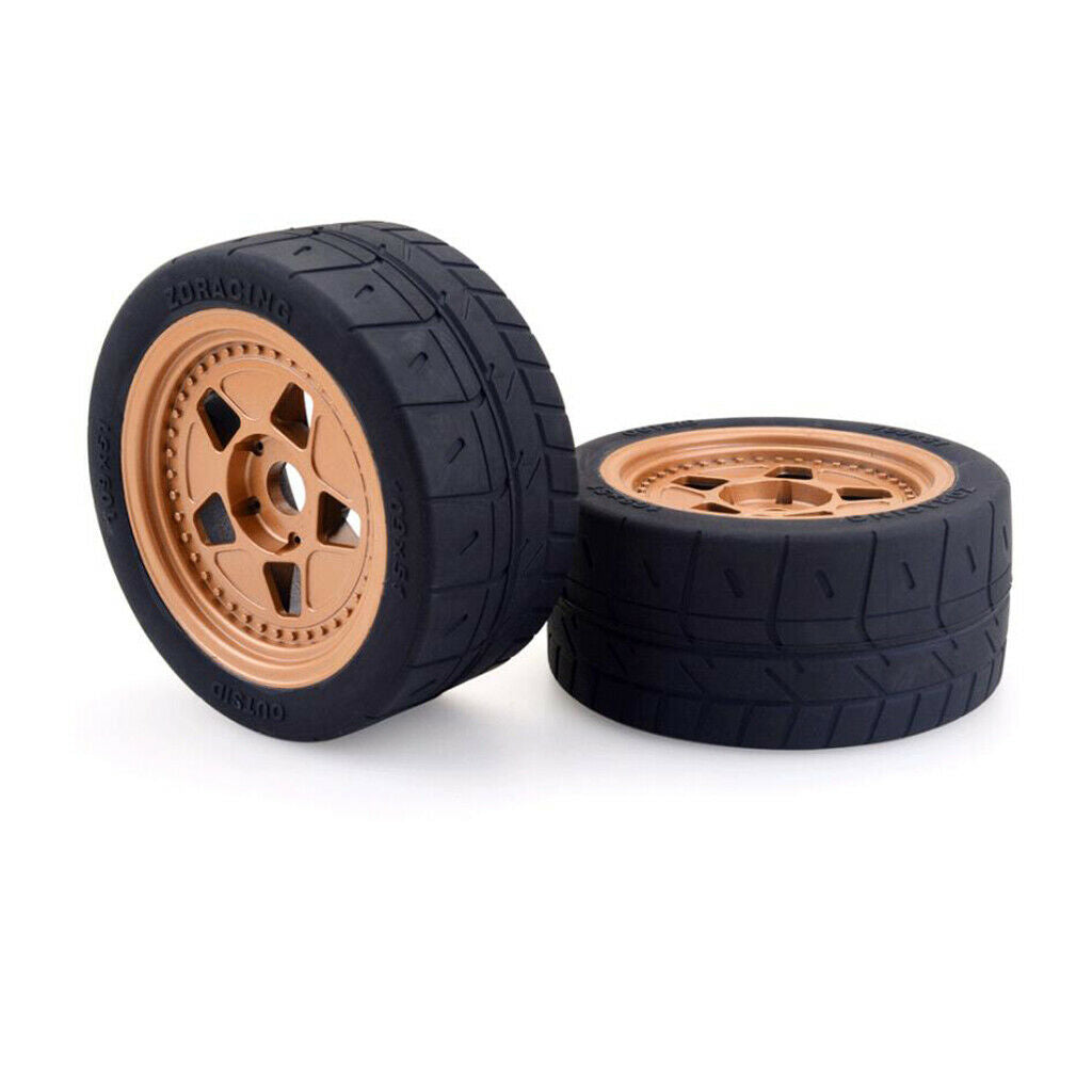 2X RC Rubber Tyres for ARRMA ZD Racing 1:7 RC Drift High Speed Car Accessory