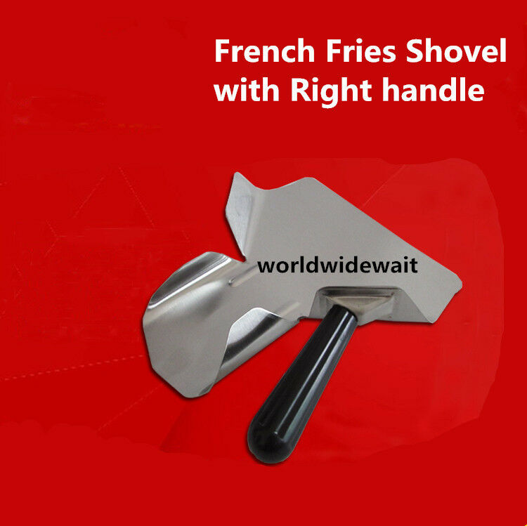 Stainless Steel French Fries Shovel Scoop With Right Handle For KFC & Mcdonald's