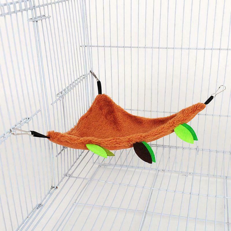 5Pcs Cute Small Pet Cage Sugar Glider Hamster Squirrel Swing Bed Nest Hammock