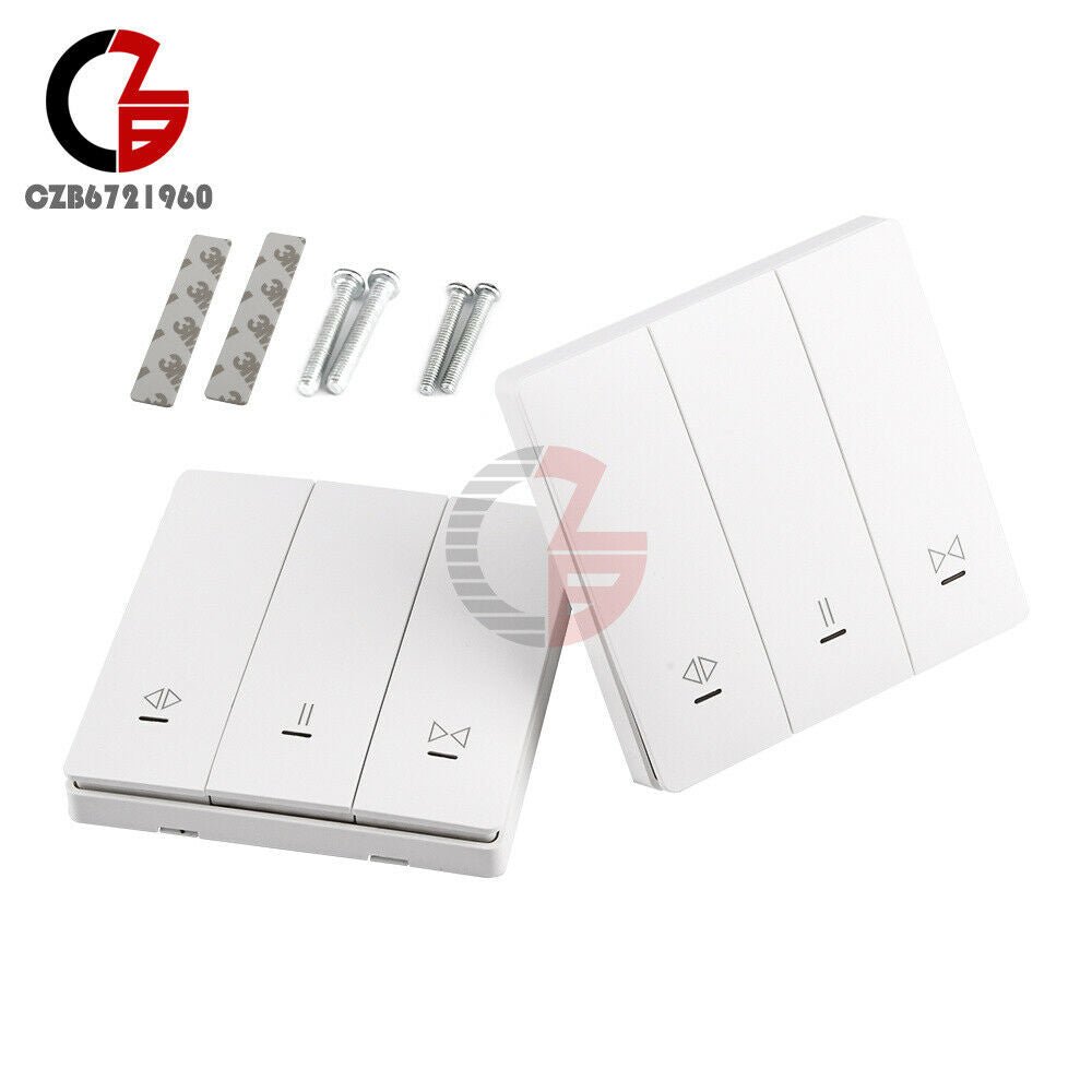 AC85-250V Smart Curtain Roller Shutter Motor switch With Remote Control Panel
