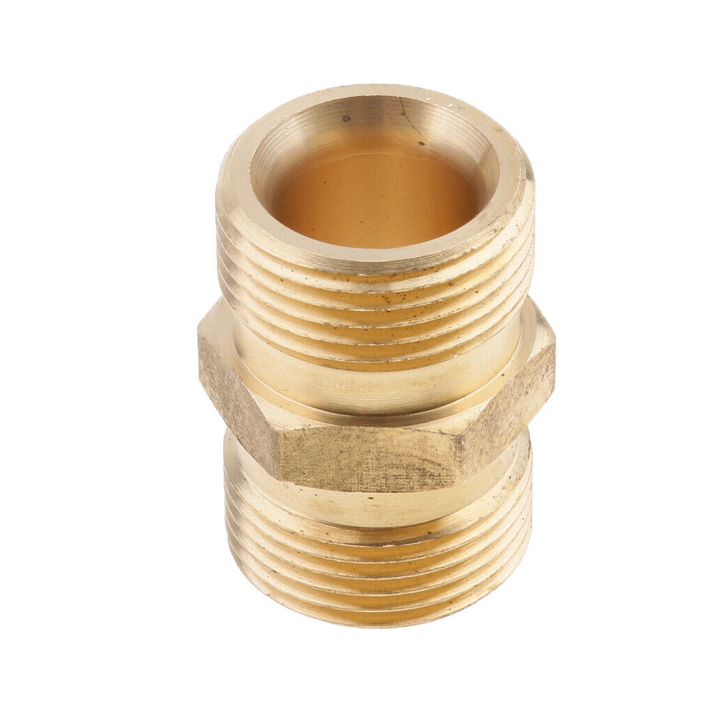 2 pcs Pressure Washer Hose Quick Connector M22x 1.5mm Coupler 14mm+15mm