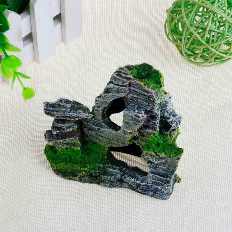 Mountain View Aquarium Rock Cave Tree Bridge Fish Tank Rockery Ornament Decor