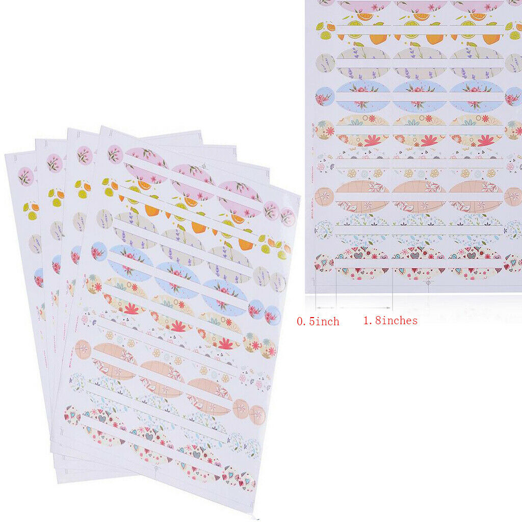 10 Sheets of Essential Oil Labels / Aromatherapy Labels PVC Adhesive Label