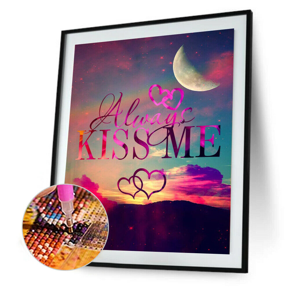 Kiss Me 5D Diamond Painting DIY Full Round Drill Embroidery Mosaic Kits @