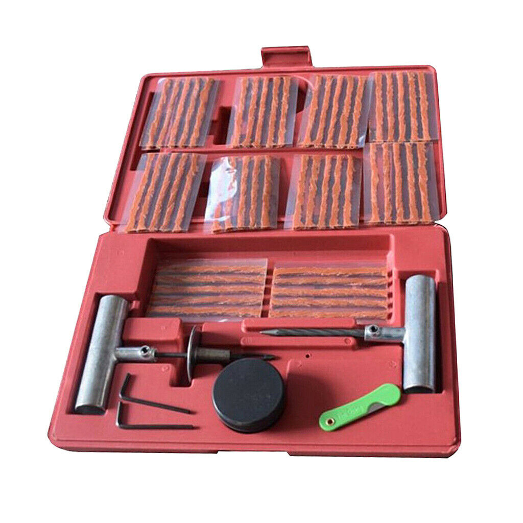 Pack of 57 Car DIY Flat Tubeless Tyre Repair Kit Set Universal Fix Punctures