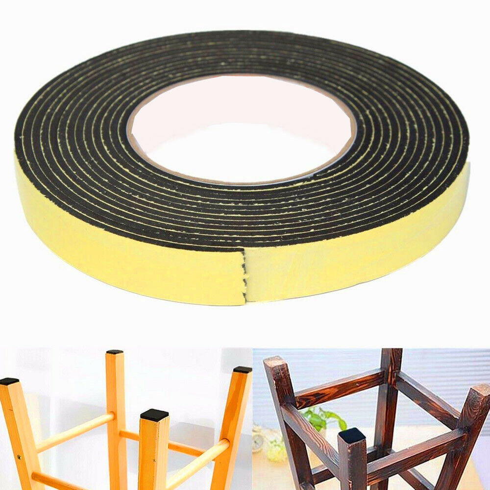 Single Side Self Adhesive Foam Tape Rubber Table Desk Pad Sponge Seal Strip