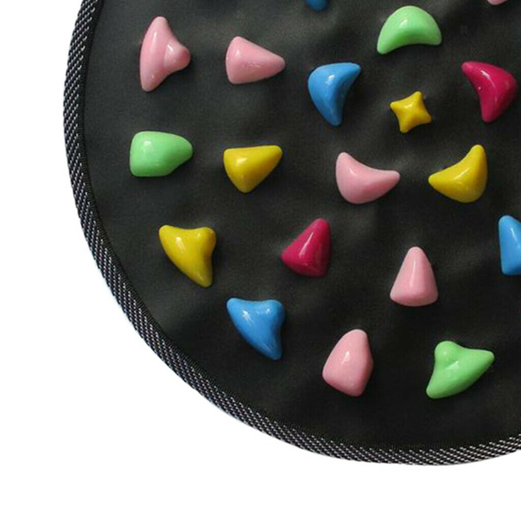 Foldable Reflexology Walk Stone Foot Walk Massager Mat 34.5x34.5cm