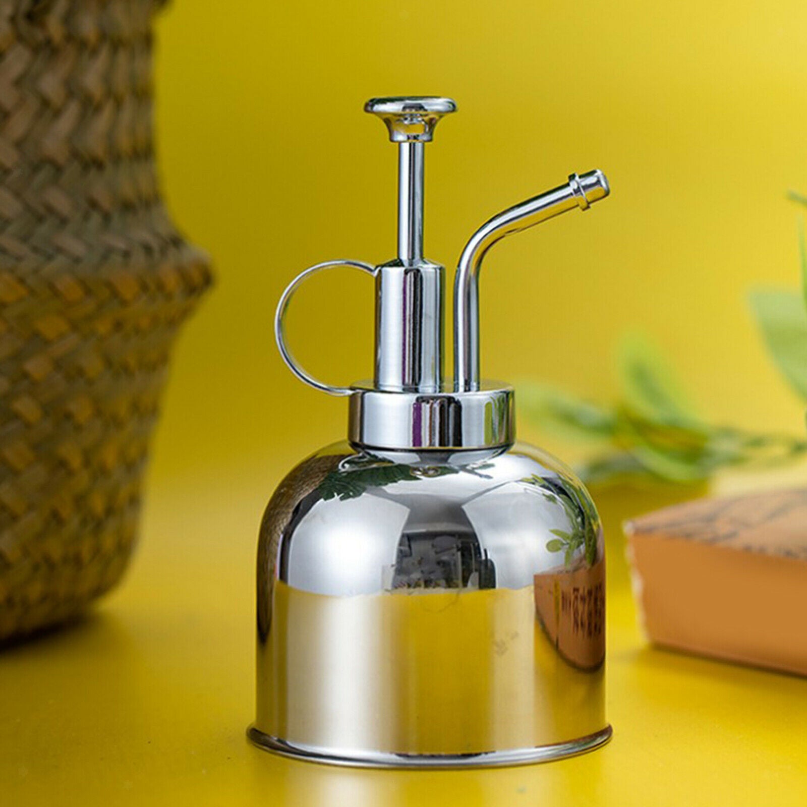 Retro Style Stainless Steel Plant Watering Bottle Cans Indoor Outdoor Garden