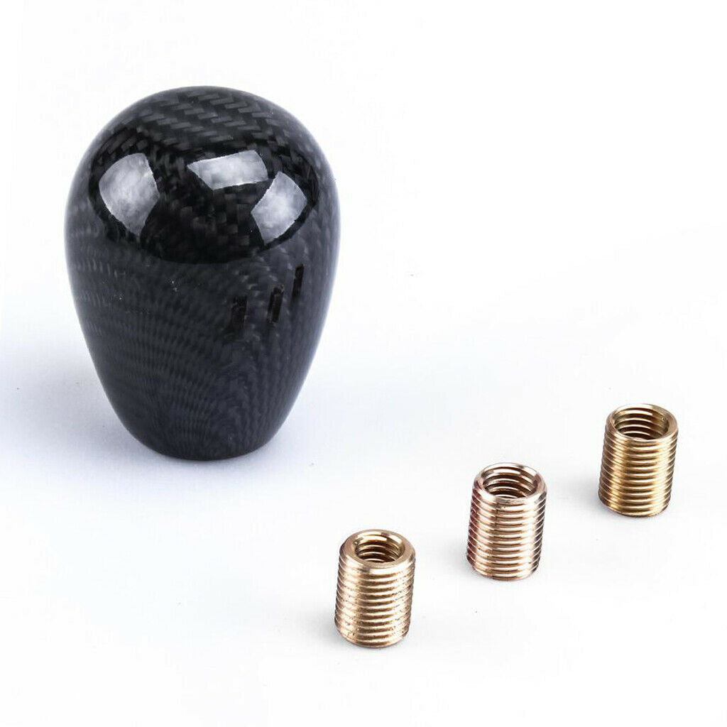 Car Manual Round Ball Gear Shift Handle Knob Head with Adapters Universal