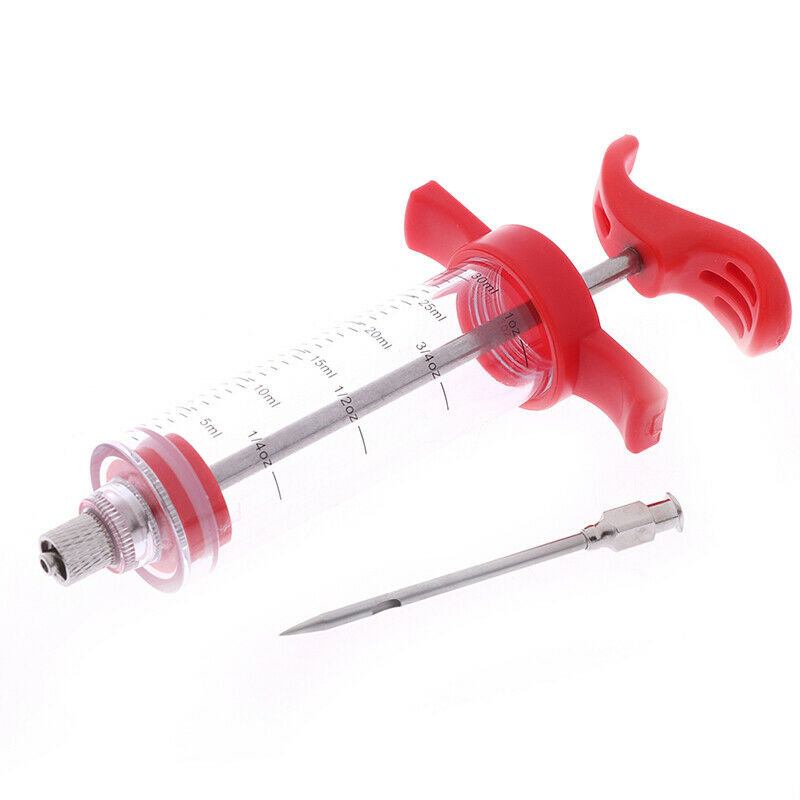 Food Flavor Seasoning BBQ Meat Syringe Marinade Injector Kit  for Pork Ch.l8