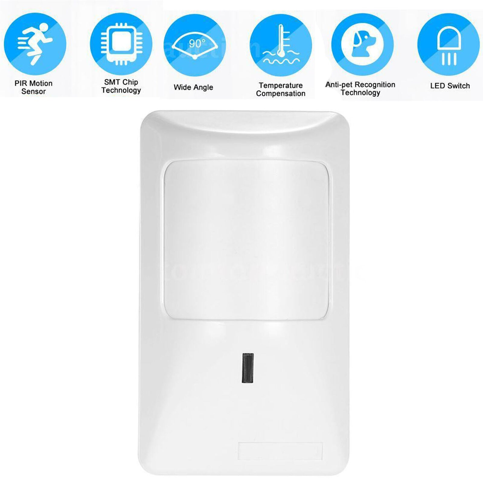Wired Anti-Pet PIR Motion Sensor Dual Infrared Detector Pet Immune Detector