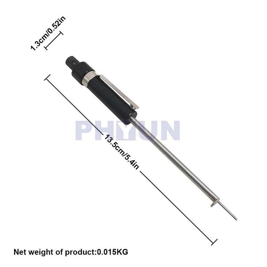 1x Black ABS+Steel Car Brake Pad Thickness Guage Tester Measuring Tool Universal