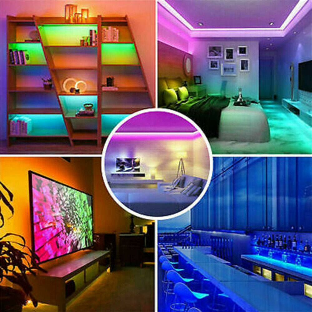 LED Strip Light Waterproof IP65 5M 12V 24key IR Controller Adapter 5050 RGB New