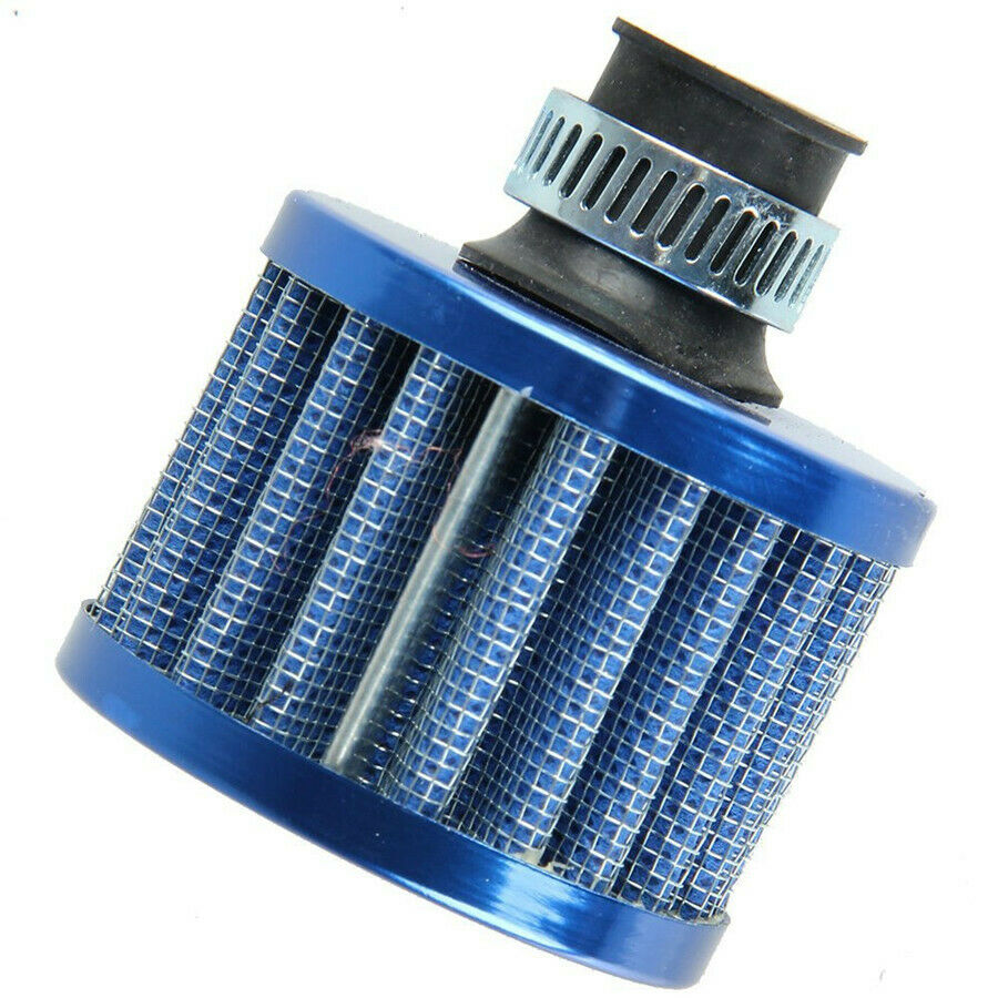 12 mm BLACK MINI AIR INTAKE CRANKCASE BREATHER FILTER VALVE COVER VENT Blue Mini