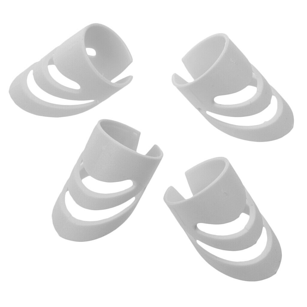 8 Pieces Plastic Guitar Fingertip Protector Finger Guard for Bass Guitar - L