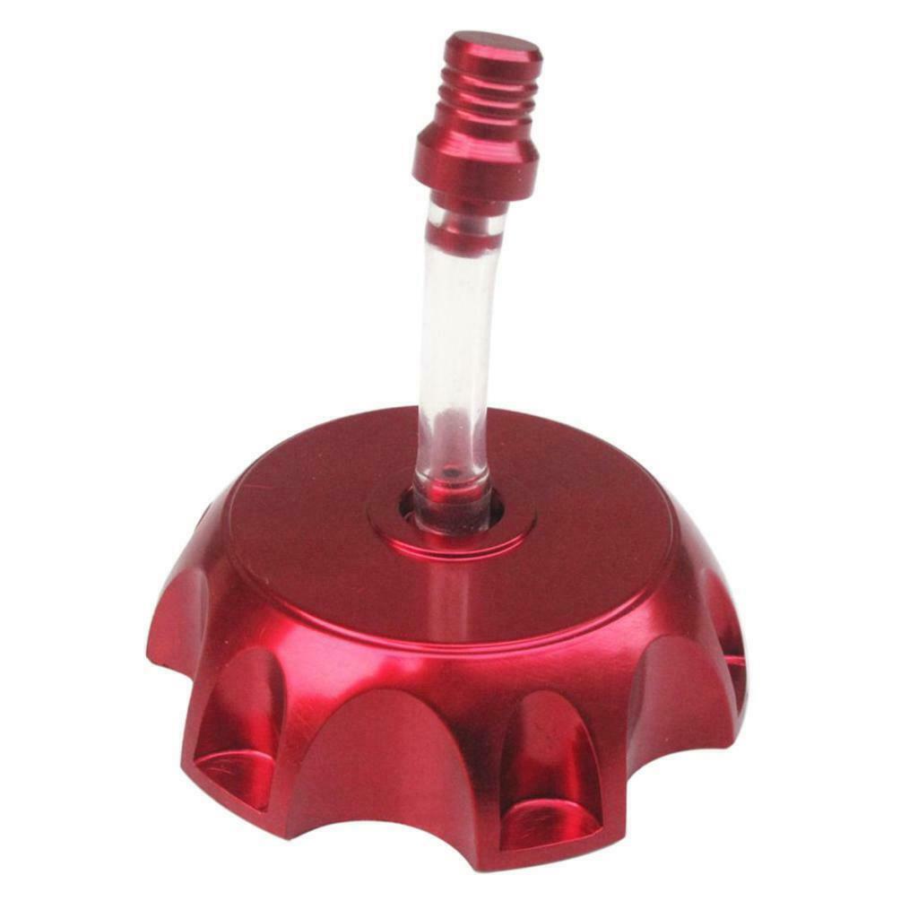 Aluminum Alloy Gas Fuel Petrol Tank Cap + Breather for Dirt Bike Red