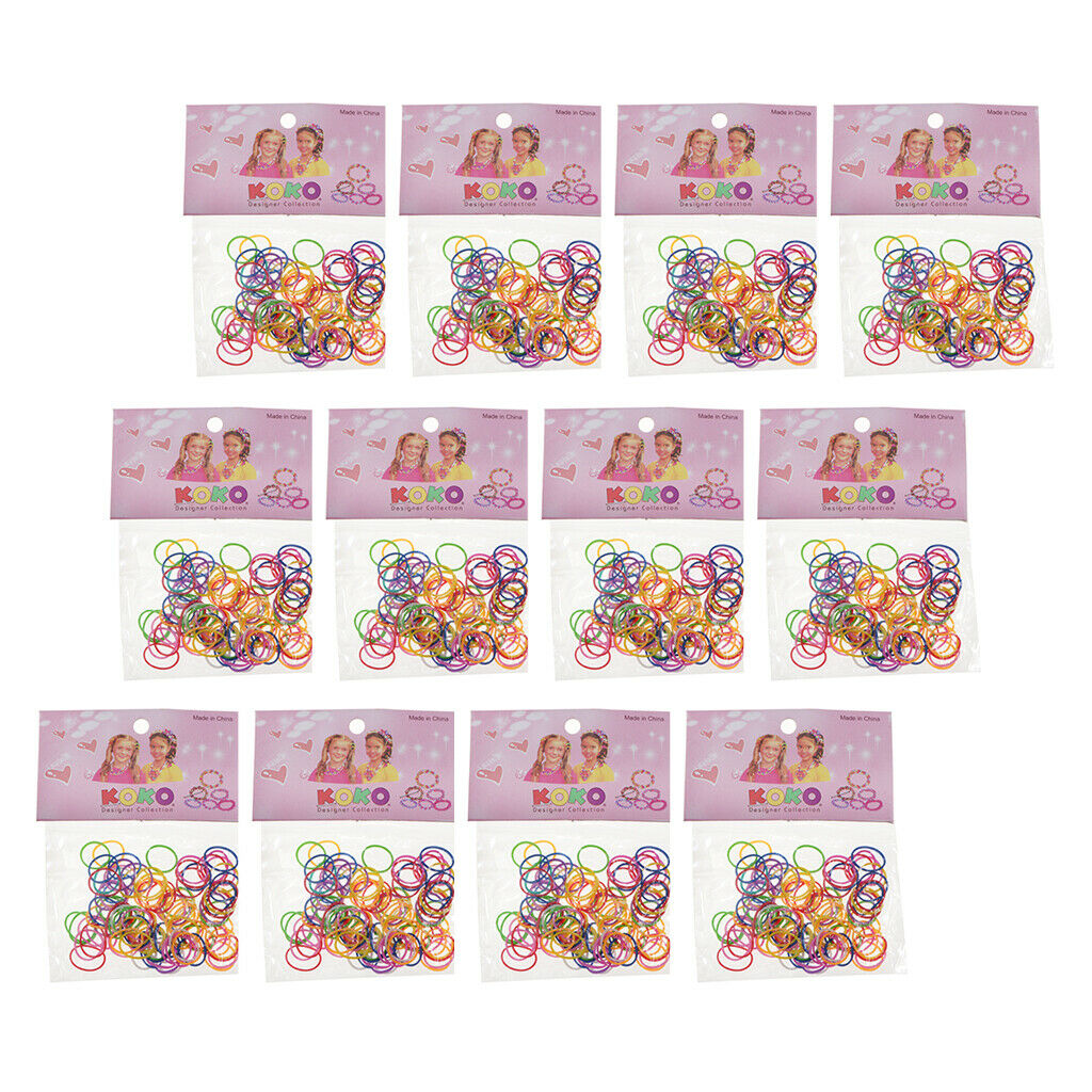12 Bags Braid Rings Hair Hoops Braid Hair Clip Accessories, 0.23 inch Hair