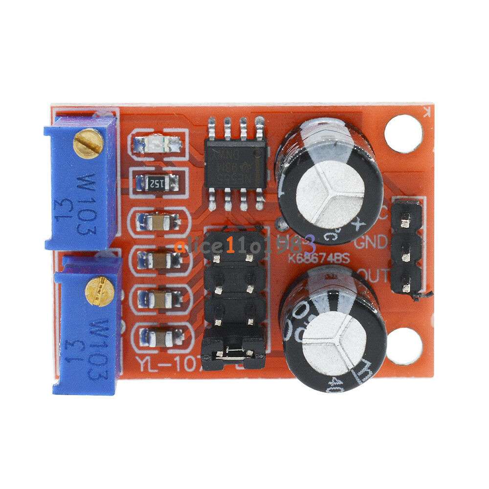 2PCS NE555 Duty Cycle and Frequency Adjustable Module Square Wave rectangular
