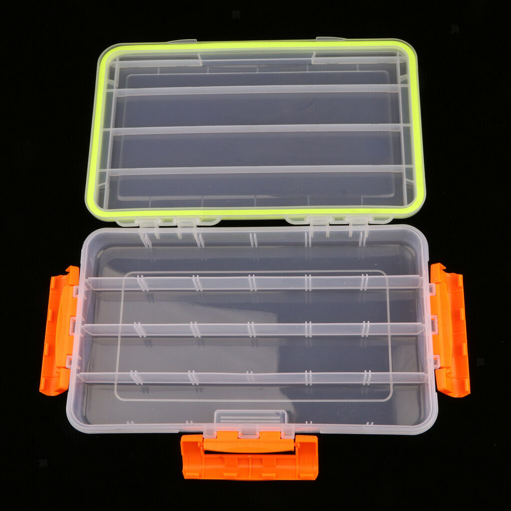 Plastic Fishing Lures Bait Tackle Cell Storage Container Organizer Box Large