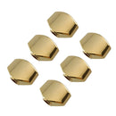 6 Pieces Acoustic Guitar Small Square Tuning Key Buttons Caps, Golden