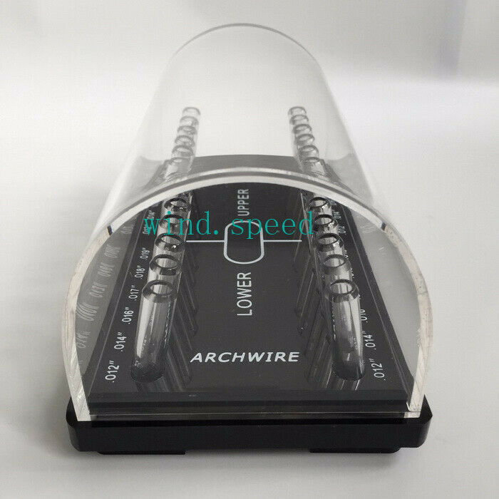 Dental Acrylic Organizer Holder Case Orthodontic Preformed arch wire Box Round