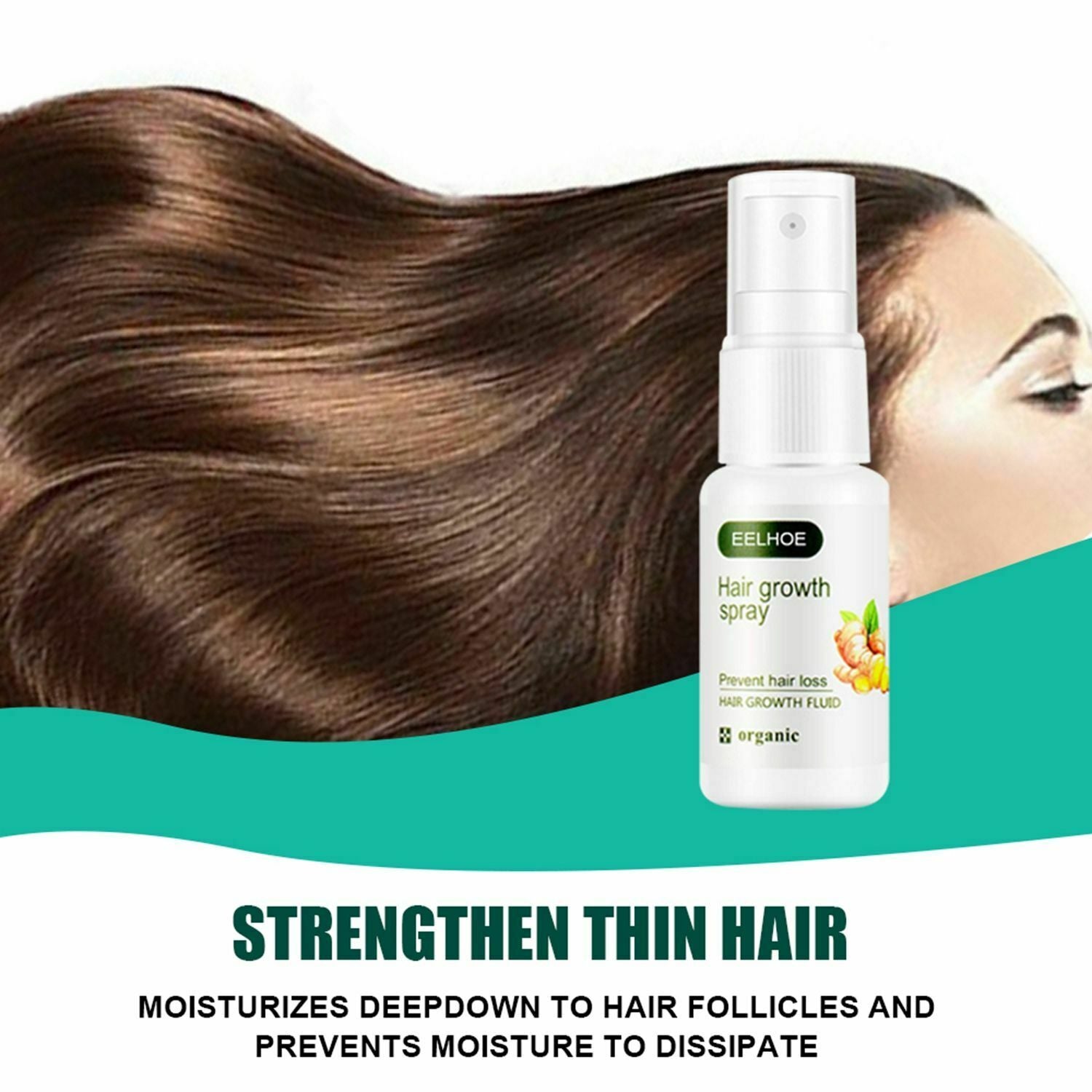 Anti Hair Loss Hair Care Pilatory Germinal Dense Serum Ginger Hair Growth Spray