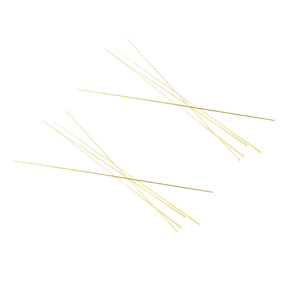 10 Pieces Straight Solid Round Metal Brass Rods Bar Stock Lot 300mmx1mm