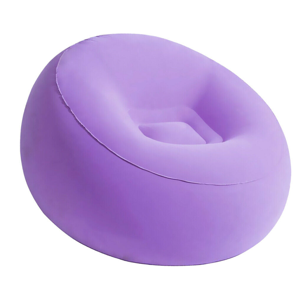 Inflating Beach Camping Lounger Sofa Back Pillow Cushion Chair Air Bed Couch