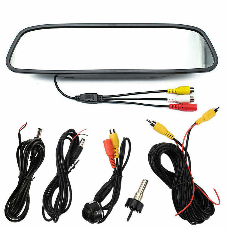 360Â° Rotatable Vehicle Reversing Parking Camera + 4.3 Inch Mirror LCD Screen Kit