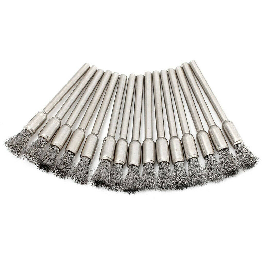 45Pcs Brass Steel Wire Brush Polishing Wheels Full Kit Set for Rotary Tools
