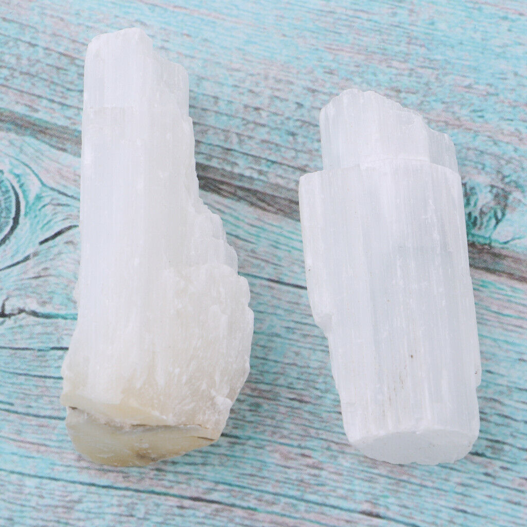 2xNatural Crystals  Stone Class Teaching Specimen Gypsum stone