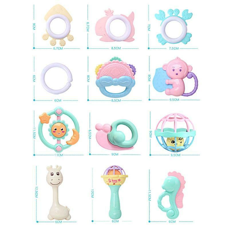 Children's Finger Training Rotating Rattle Baby Sleeping/Playing Brain Toys Set