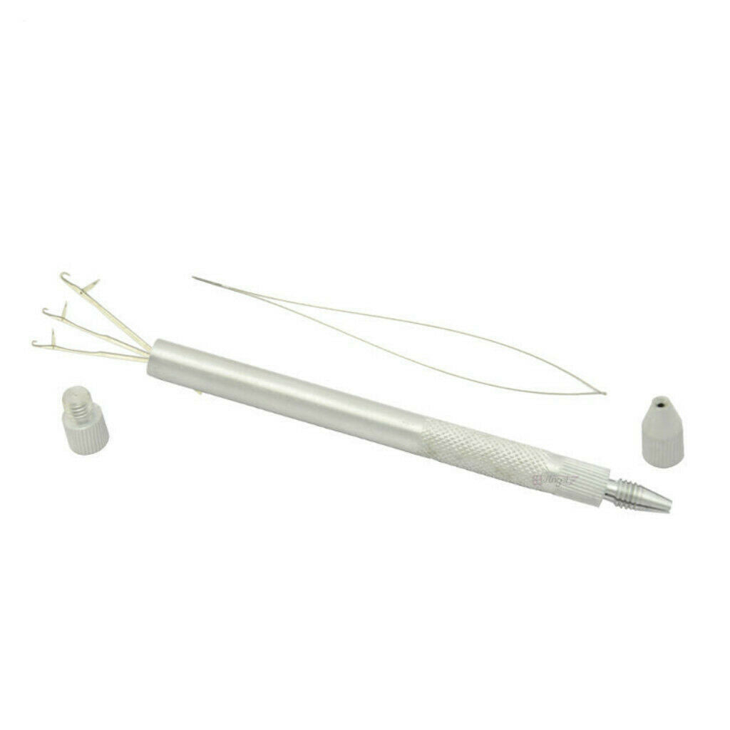 2-in-1 Wire Hook Knitting Pulling Needles Loop Holders for DIY Crafts Kit