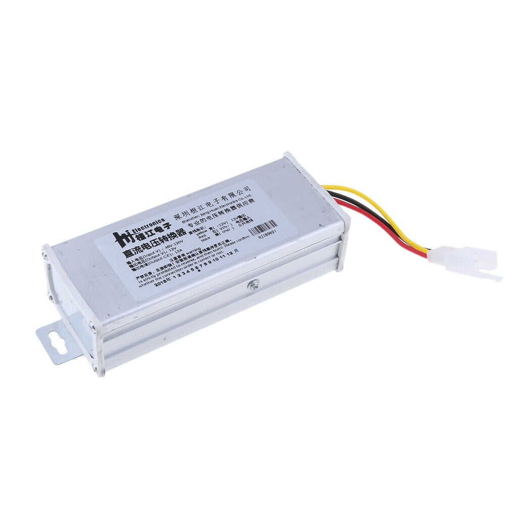 48V-120V to 12V 15A Electromobile DC to DC Power Buck Converter Regulator