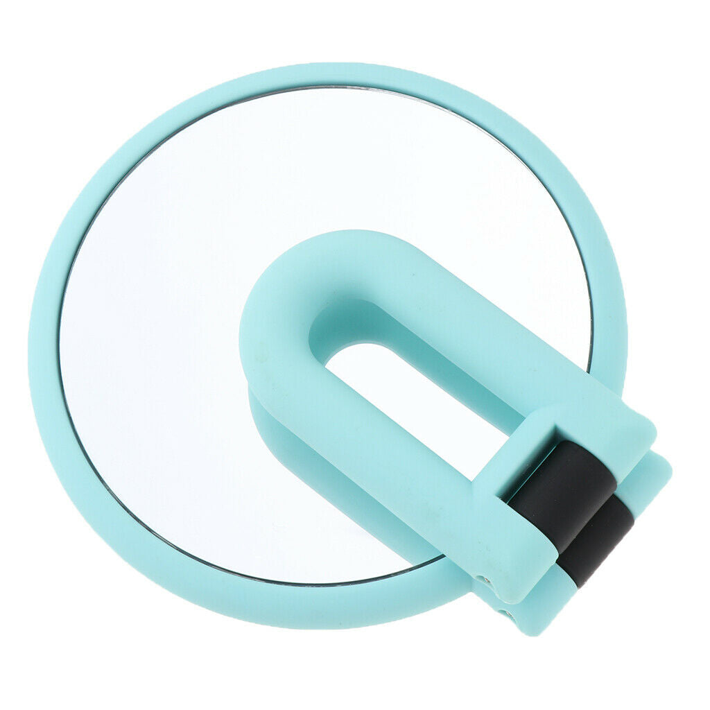 2PC Double Sided Folding Handheld Mirror - 3X/15X Magnification Travel Makeup