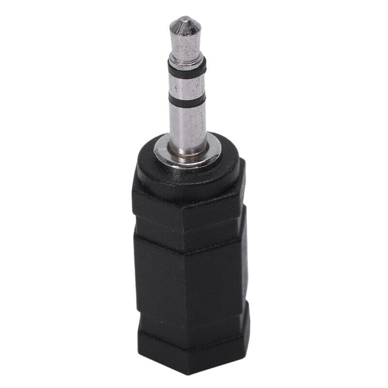 2.5mm Stereo Female to 3.5mm Stereo Male Plug Jack Audio Adapter, Black N7P6