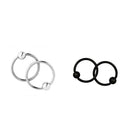2 Pairs 16G Captive Bead Ring  Hoop Nose Piercing