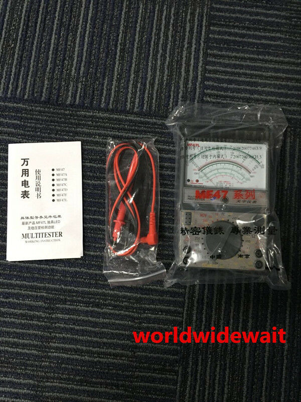 MF47L Battery Powered AC/DC Volt DC Current Testing Analog Multimeter