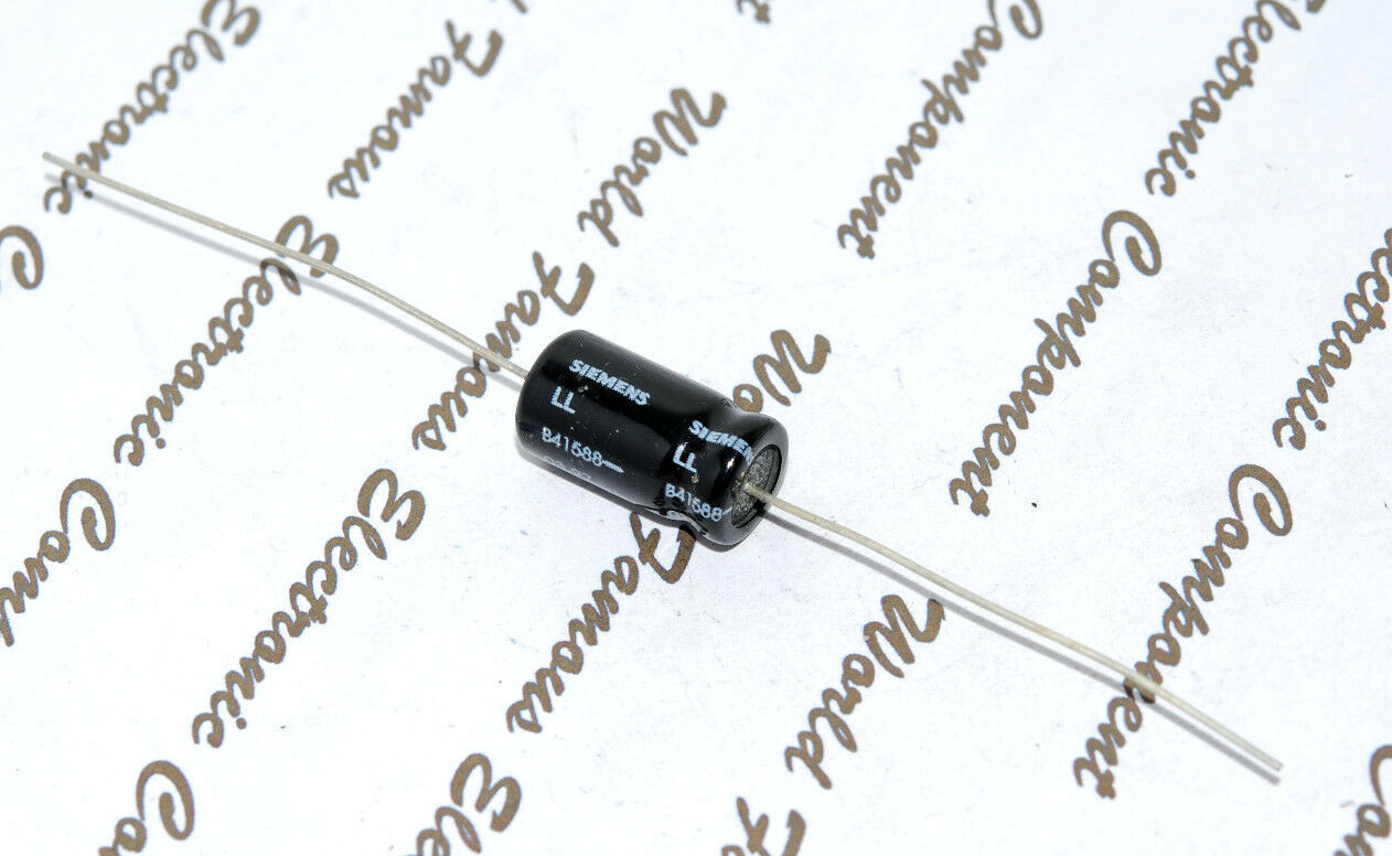2pcs - SIEMENS (EPCOS) 10uF 100V Axial Electrolytic Capacitor-B41588-D9106-T090