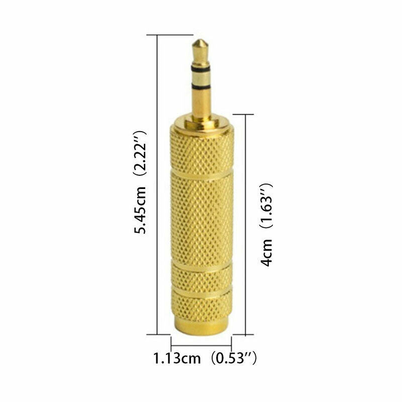 3.5mm Male to 6.5mm Female Stereo Mic Audio Headphone Jack Adapter Conver.l8
