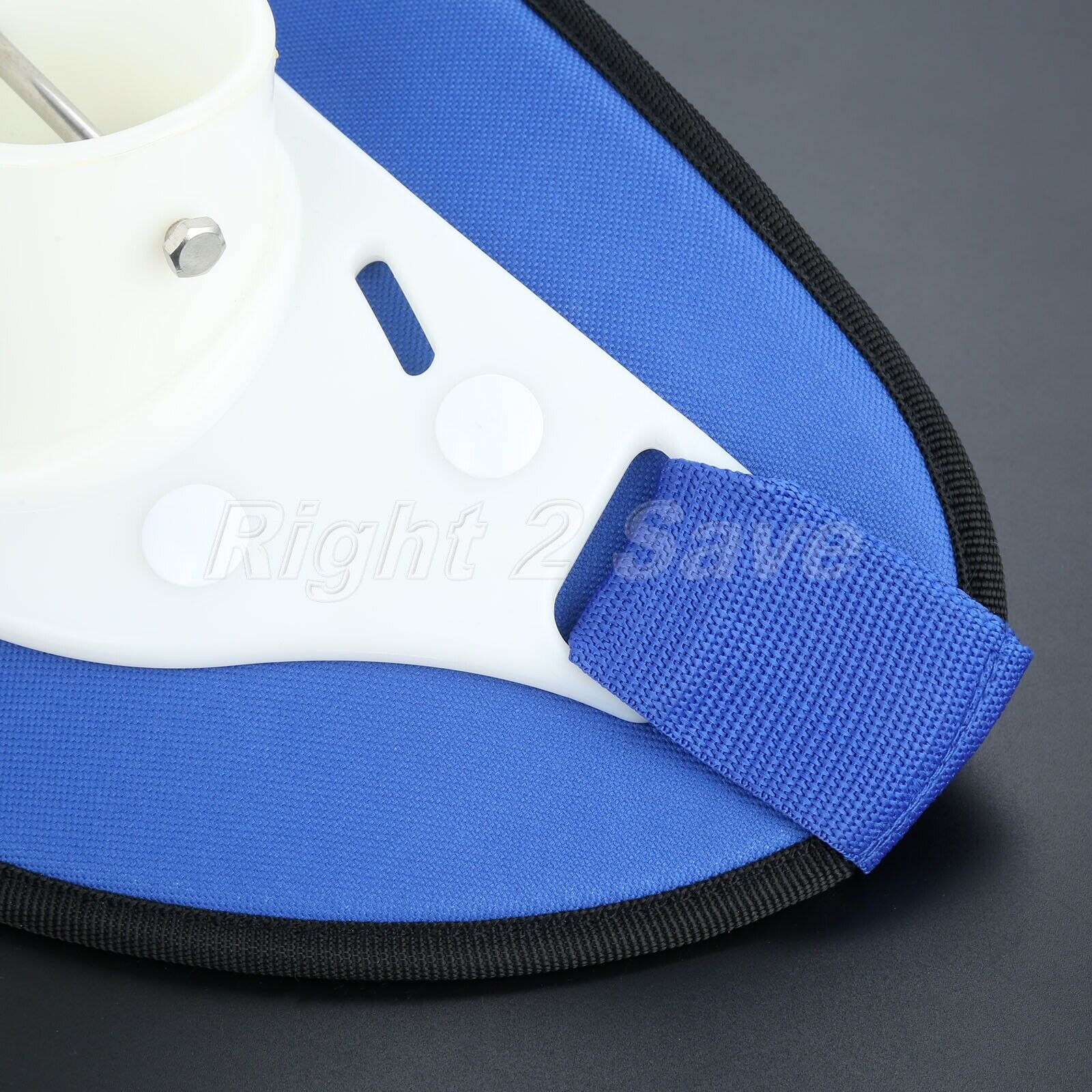 Blue and White Fishing Fighting Belt Outdoor Boat Fishing Holder Equip 1pc New