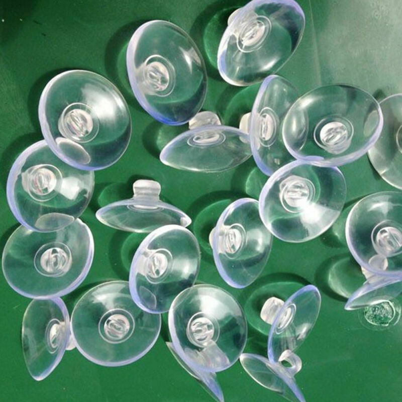 10Pcs 20mm Mini Clear Suction Cup Suckers For Wall Window Bathroom Kitchen Acc