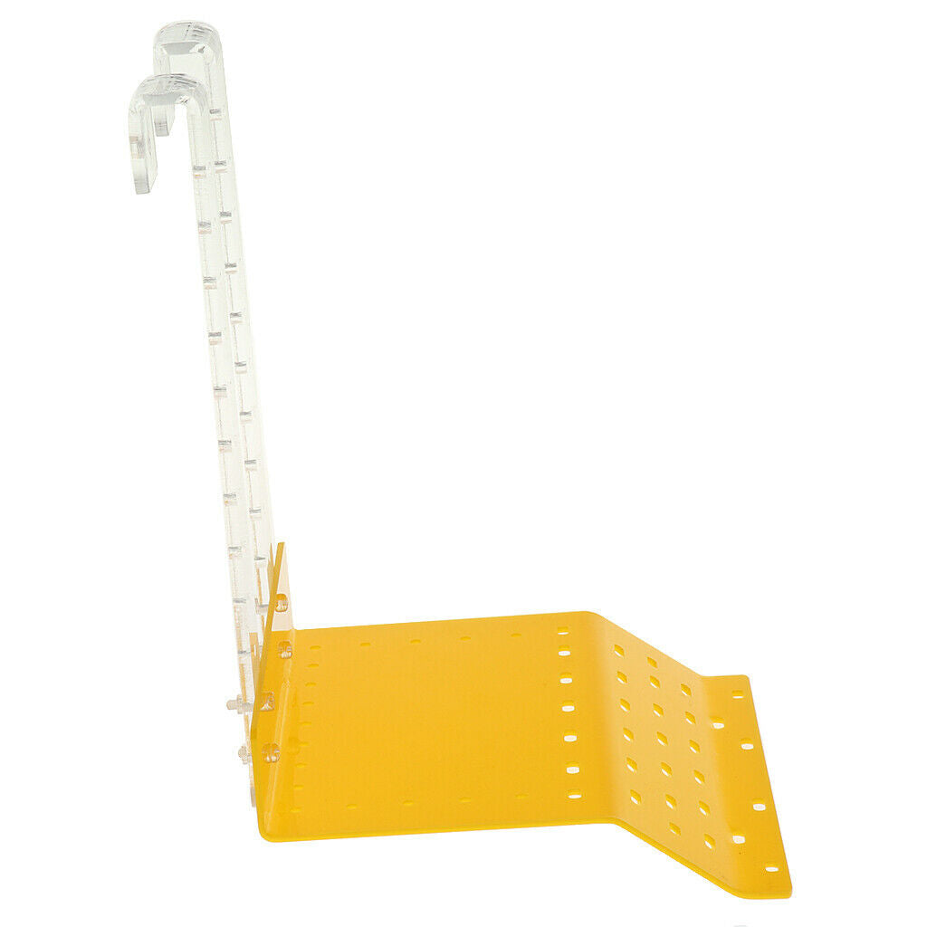Hanging Hook Yellow Acylic Turtle Ramp Shelf - Tortoise Basking Platform