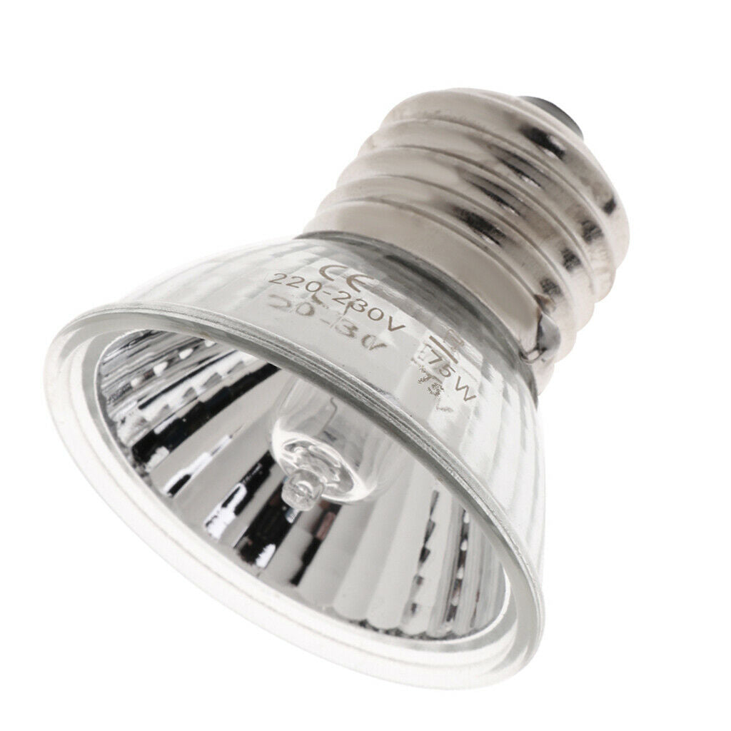2x E27 UVA & UVB Light Bulb Reptile Pet Terrarium Brooder Heater Lamp 75W
