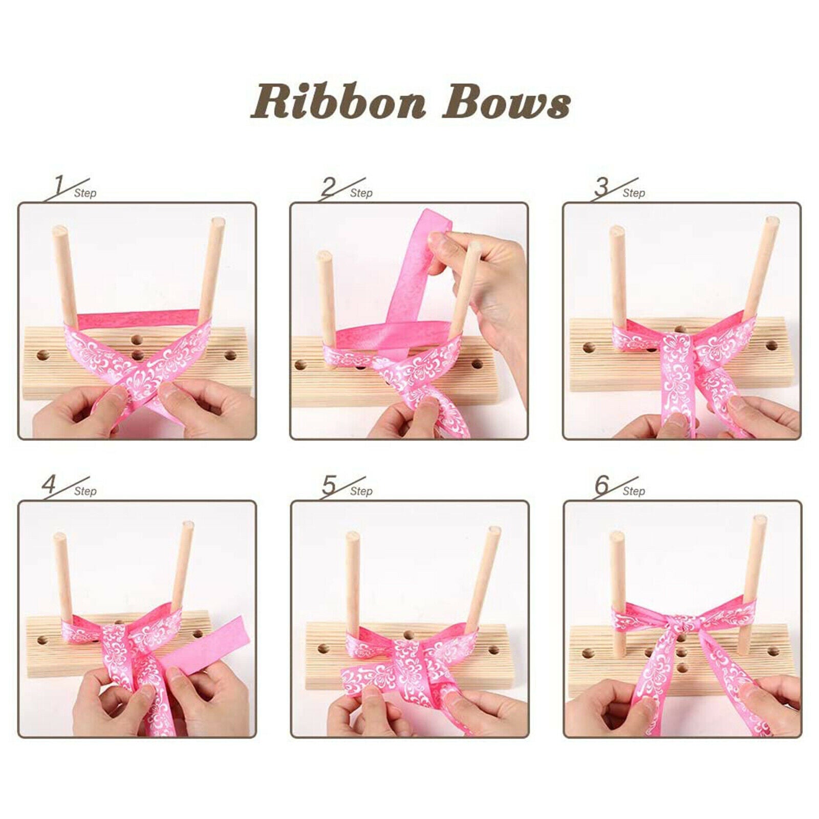 Wooden Ribbon Bow Maker Making Tool Gift Wrapping Christmas New Present
