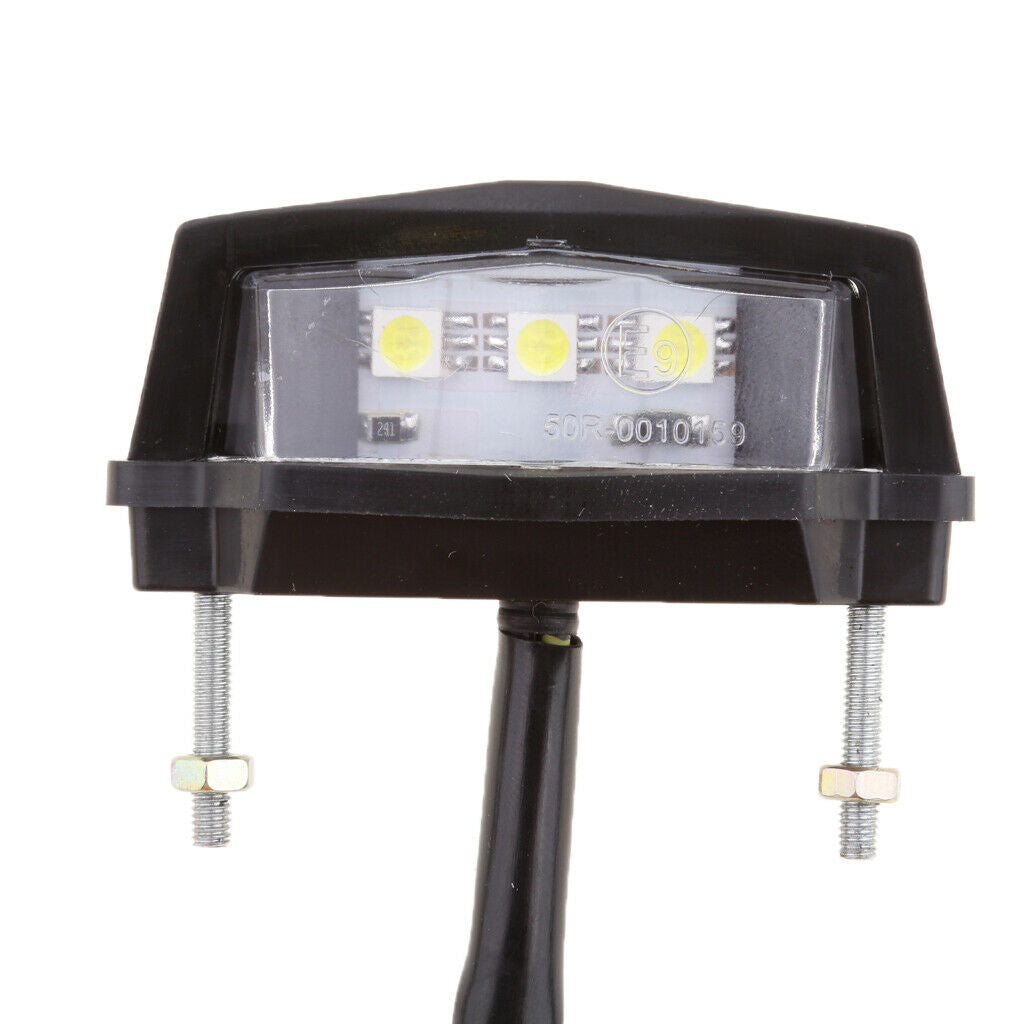 New Black Durable 12V LED Rear Tail Light Lamp For Motorcycle Bikes Scooters