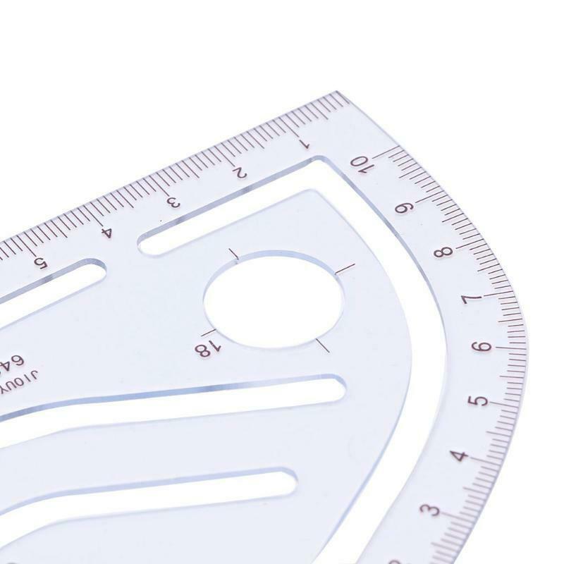 Plastic Sewing Square Curve Ruler Tailor Drawing Craft Tool DIY Supply Tool